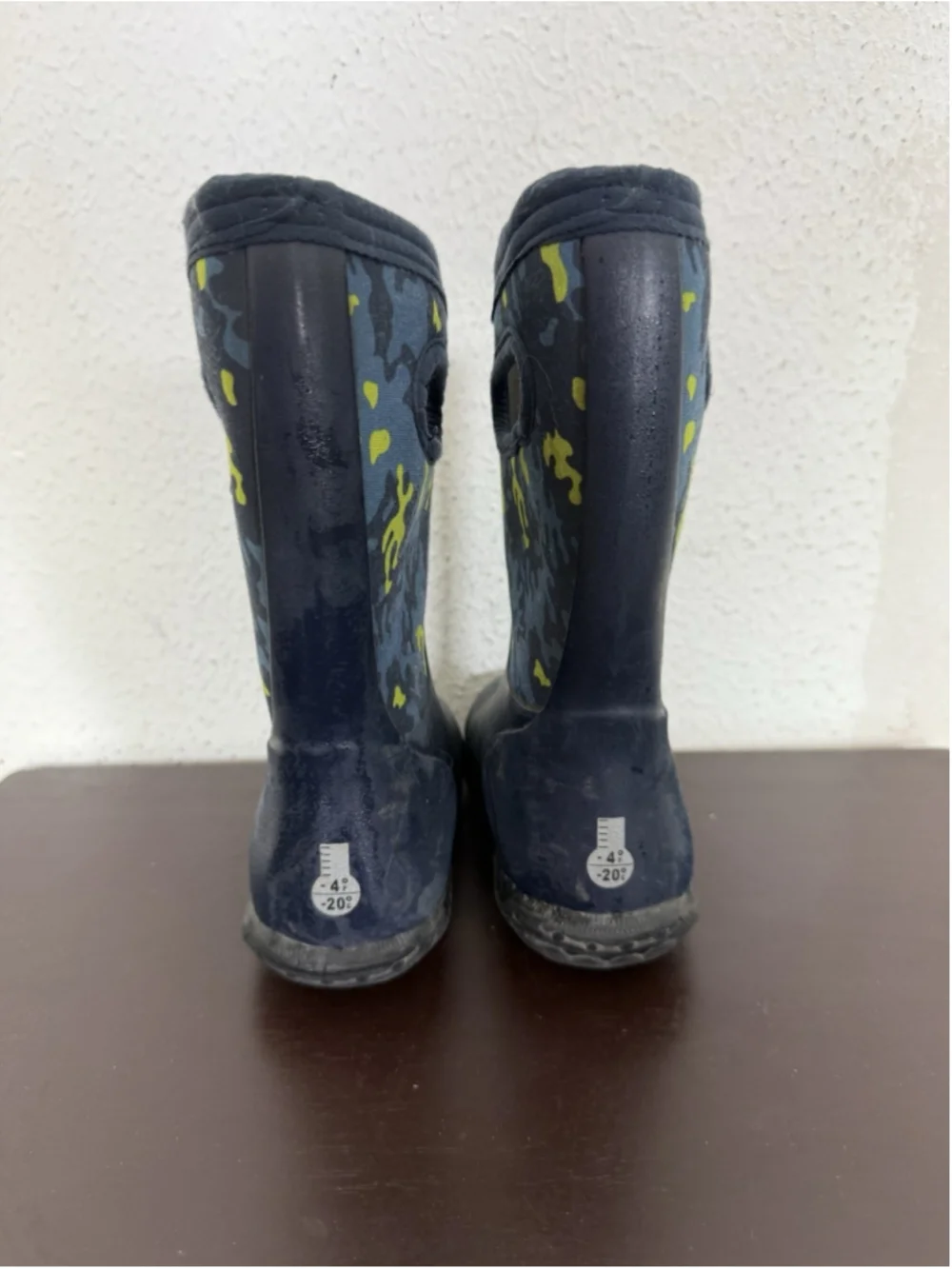 Bogs K York Neo Camo Pull On Rain Boots Waterproof Snow Little Boys Size 10